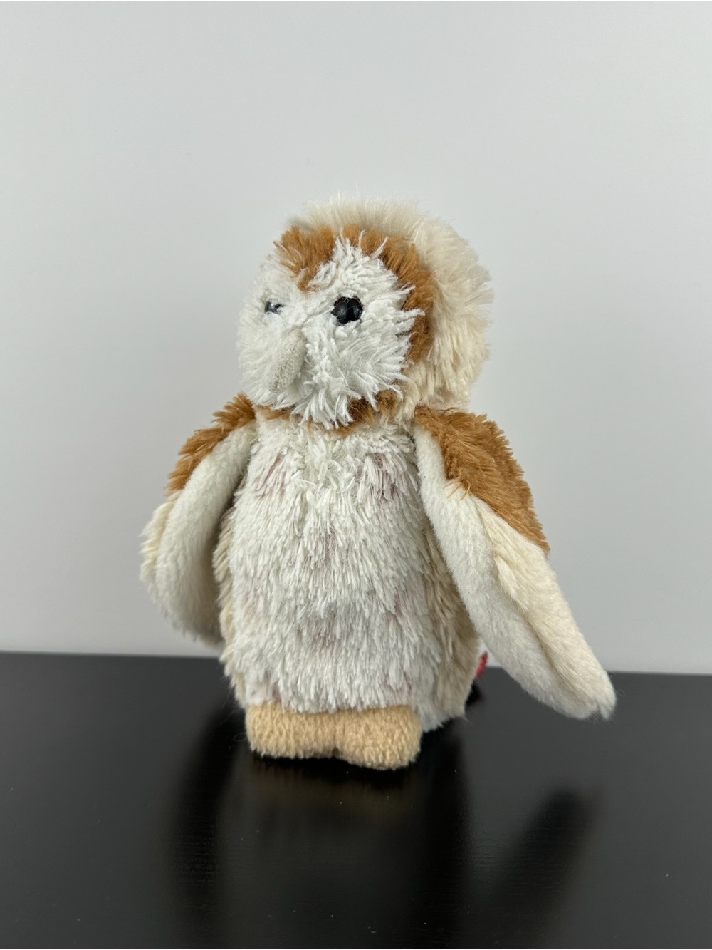 Douglas Cuddle Toys Rafter Baby Barn Owl Bird 7” Brown White Cream Plush